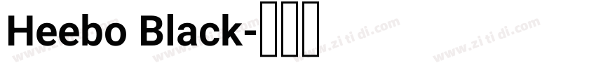 Heebo Black字体转换